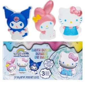 🆕 Hello Kitty and Friends Colorful Bath Bomb Trio